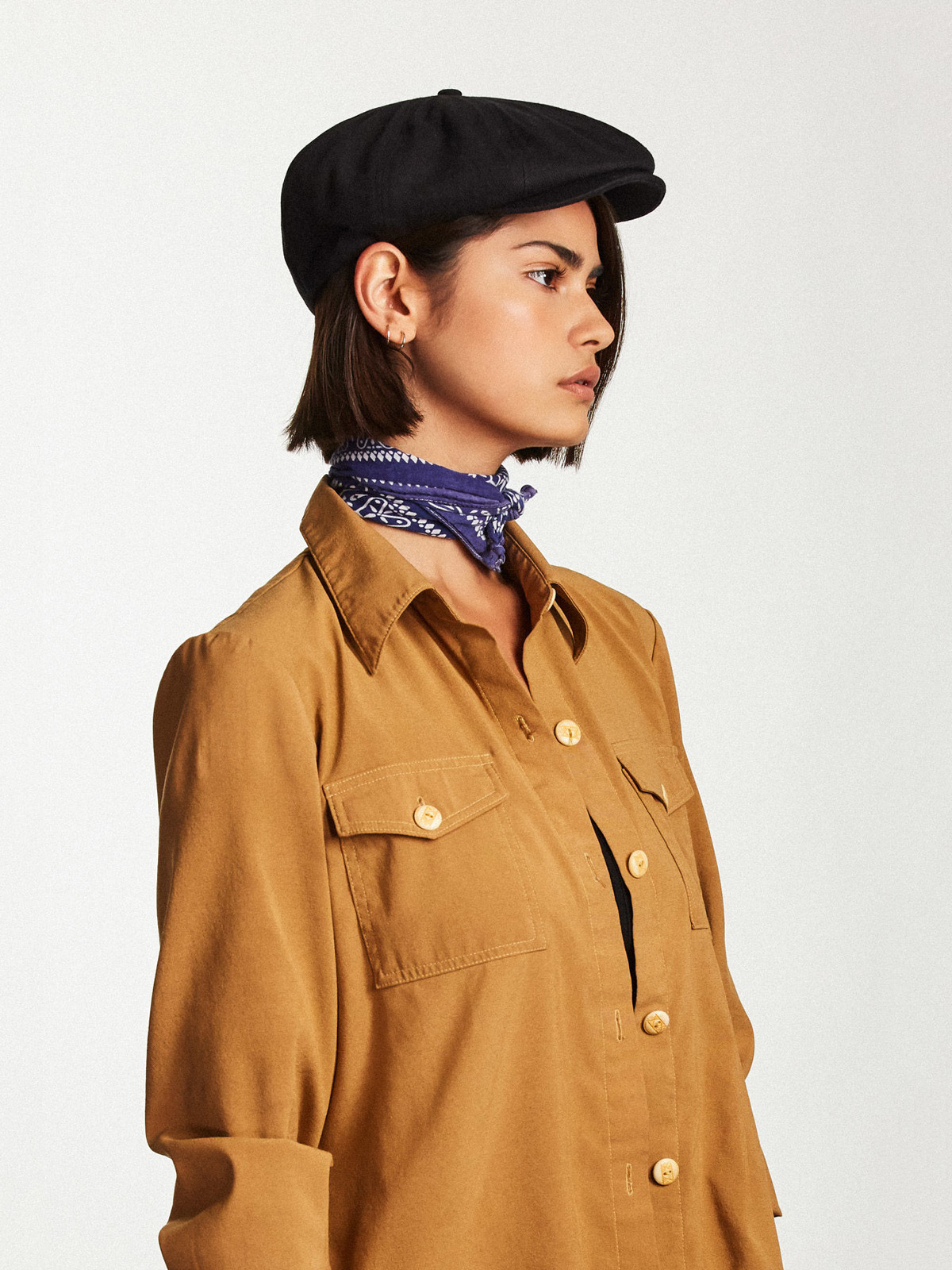 Brixton Flat cap Brood Snap ZD (black)