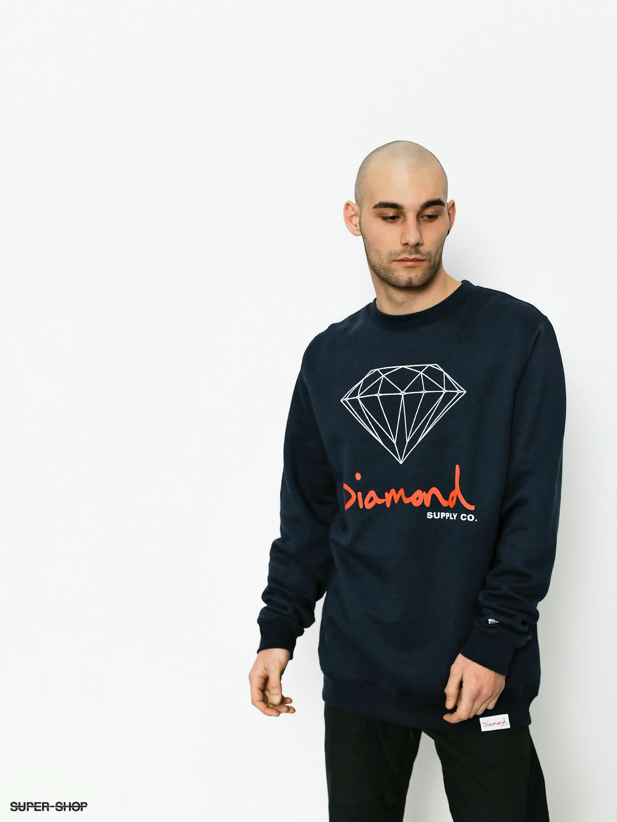 Diamond Supply Co. Sweatshirt Og Sign navy blue navy