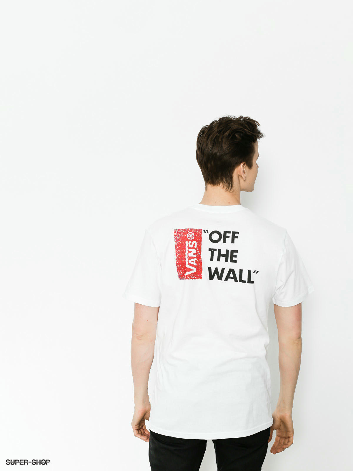 vans off the wall white t shirt