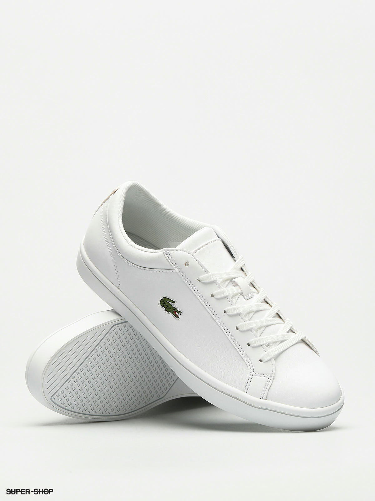 Lacoste straightset women's on sale white