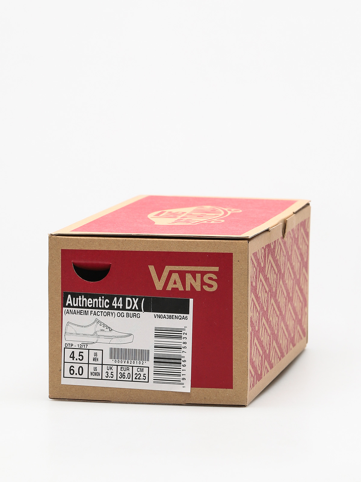 Vans Shoes Authentic 44 Dx (anaheim/factory/og/burgundy)