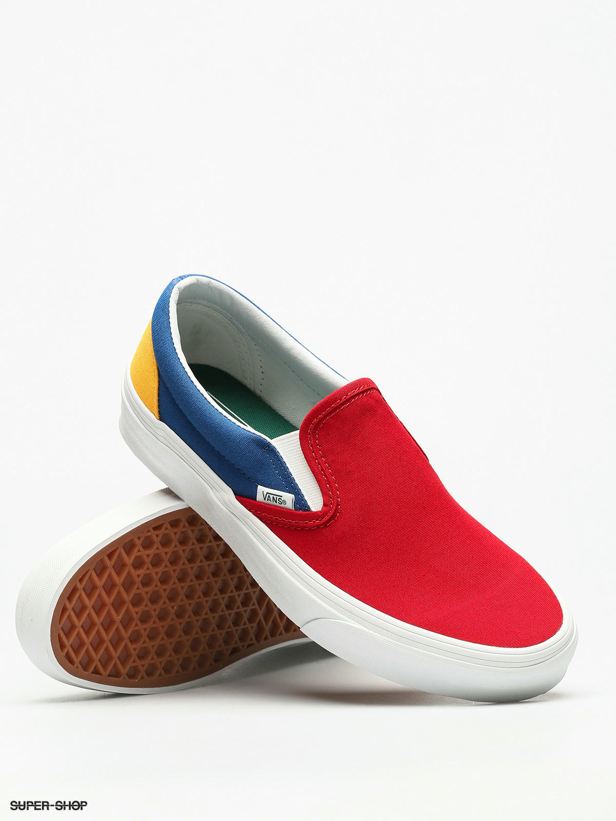 Colonial Haiku Vandret Vans Shoes Classic Slip On (vans/yacht/club/red/blue/yellow)