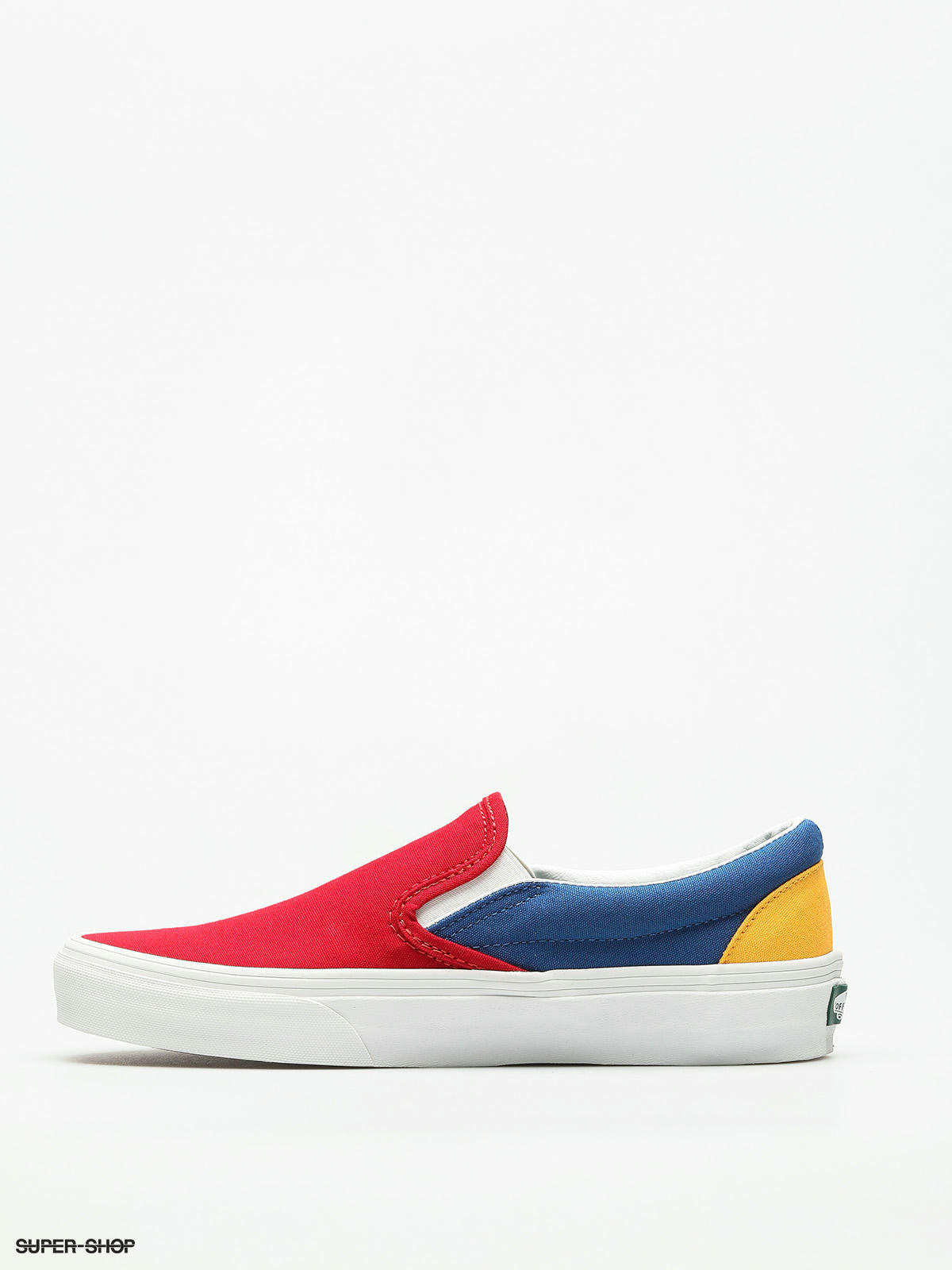 vans yellow blue and red