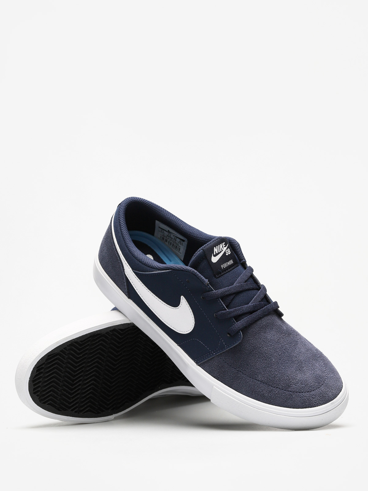 Nike SB Shoes Portmore II Solar navy blue (midnight navy/white