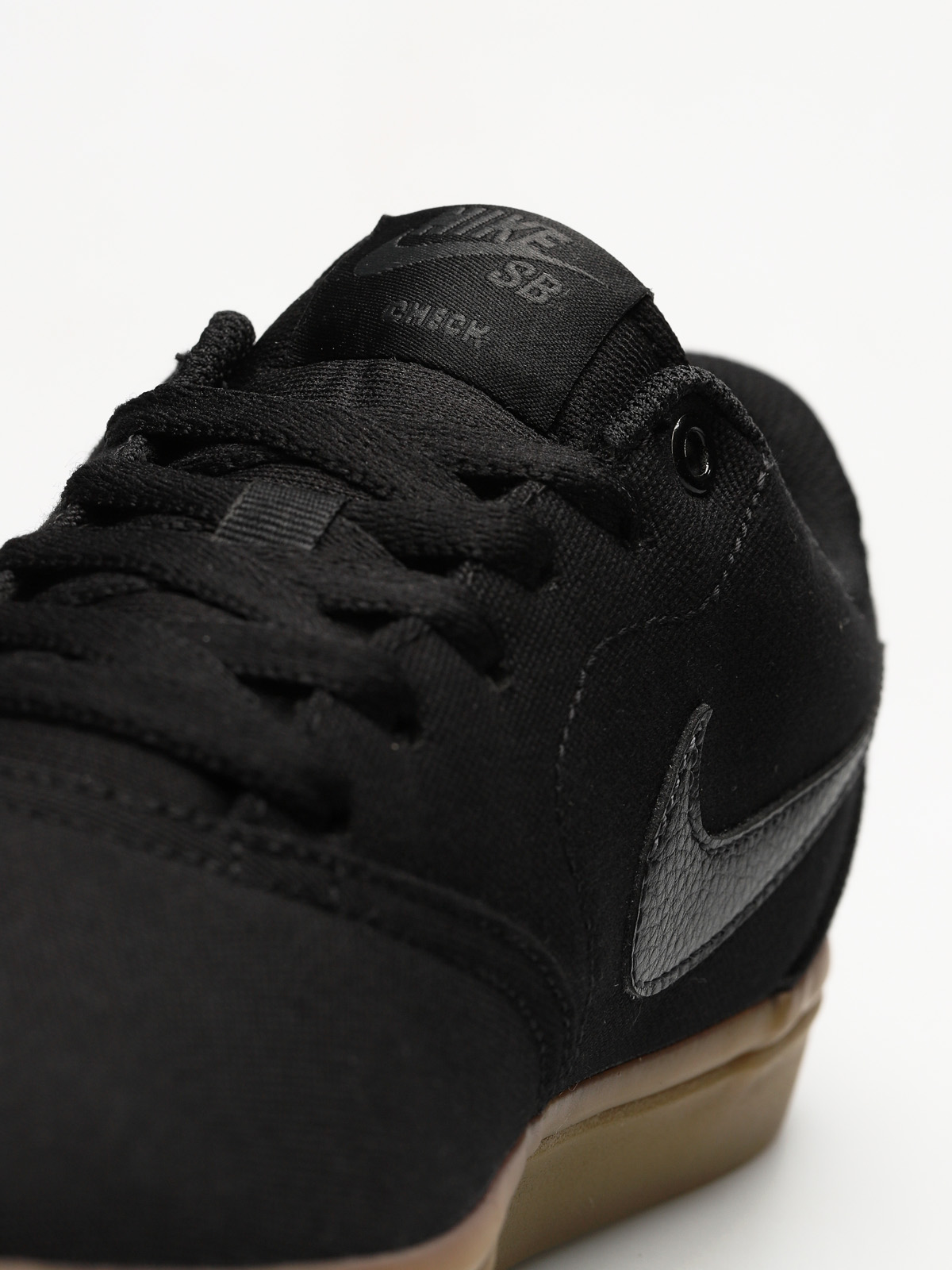 Nike SB Schuhe Sb Check Solarsoft Canvas (black/black gum light brown)