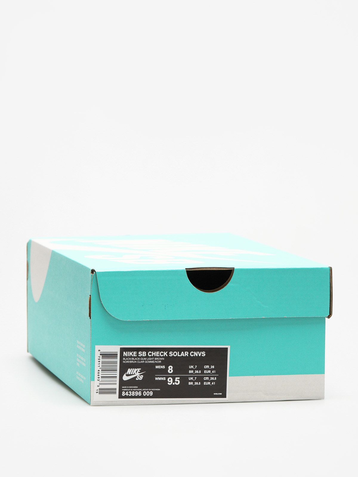 Nike SB Shoes Sb Check Solarsoft Canvas (black/black gum light brown)