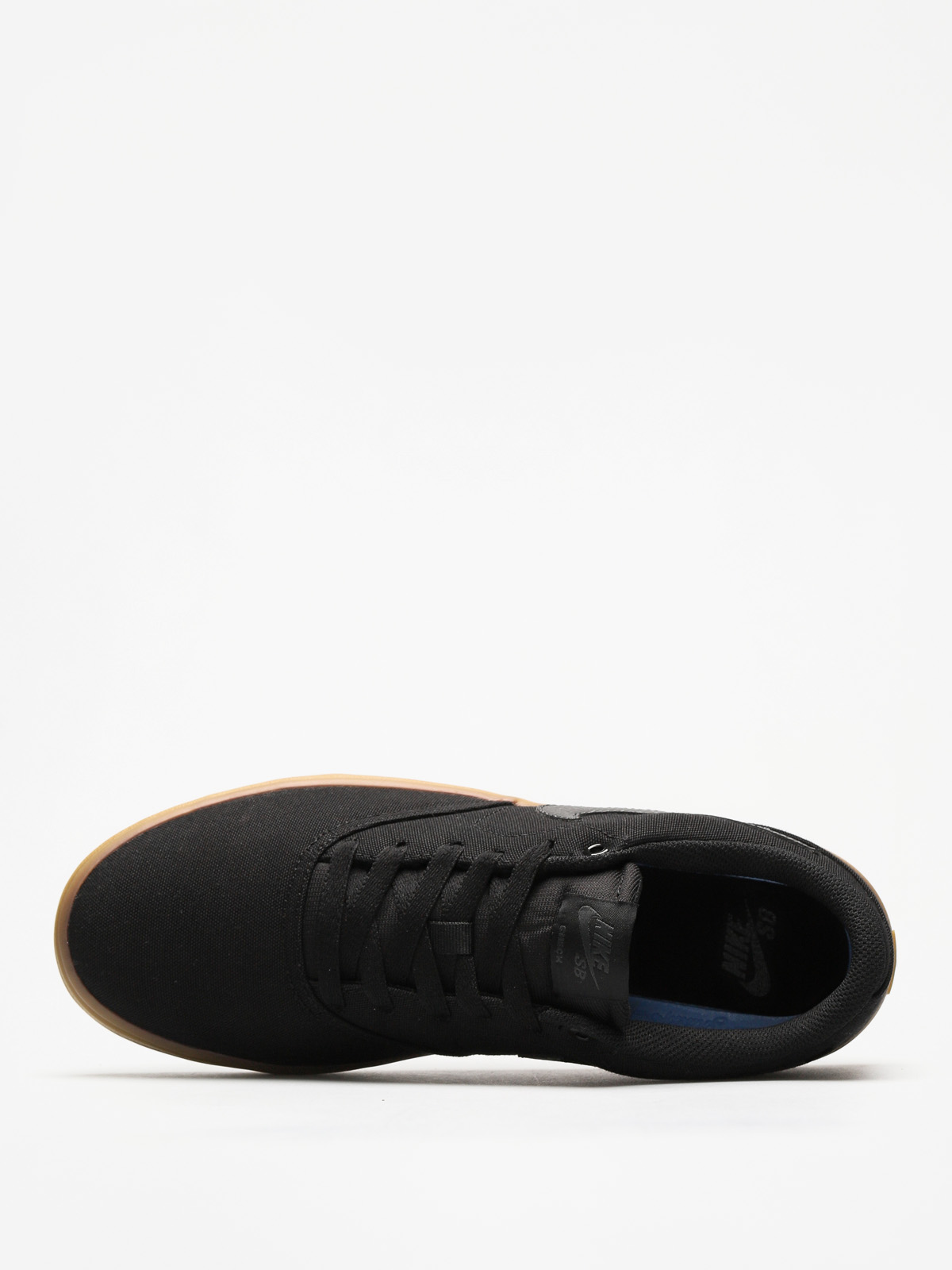 Nike SB Schuhe Sb Check Solarsoft Canvas (black/black gum light brown)