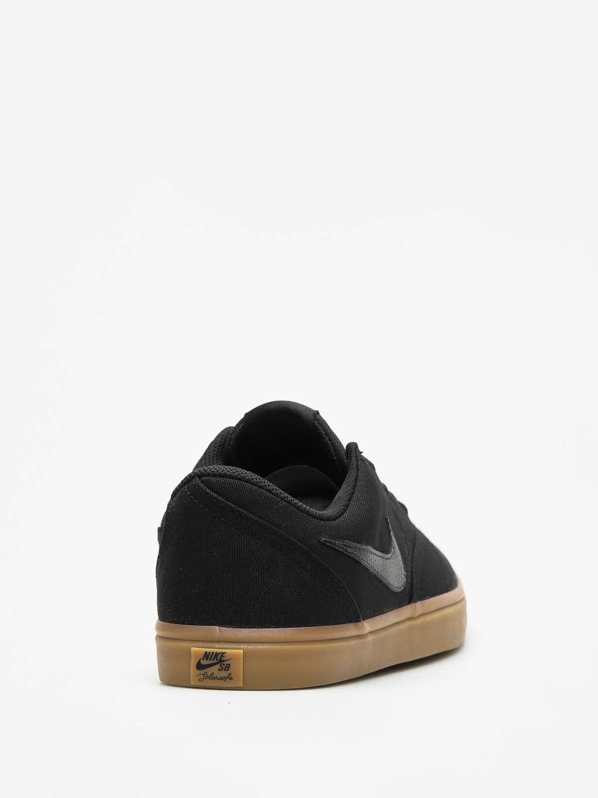 Nike SB Schuhe Sb Check Solarsoft Canvas (black/black gum light brown)