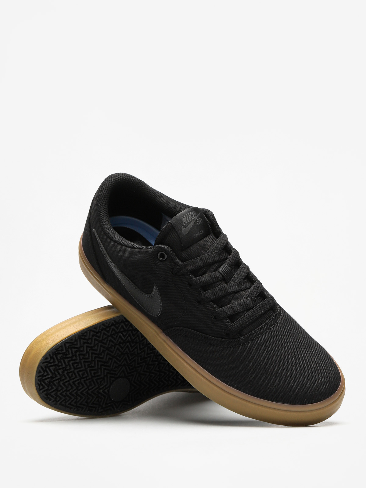 Nike Footwear Nike Sb Check Solar Canvas Black Gum Nike SB Shoes