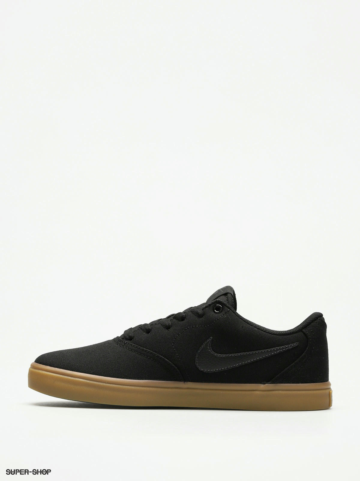 nike sb check solar canvas black gum