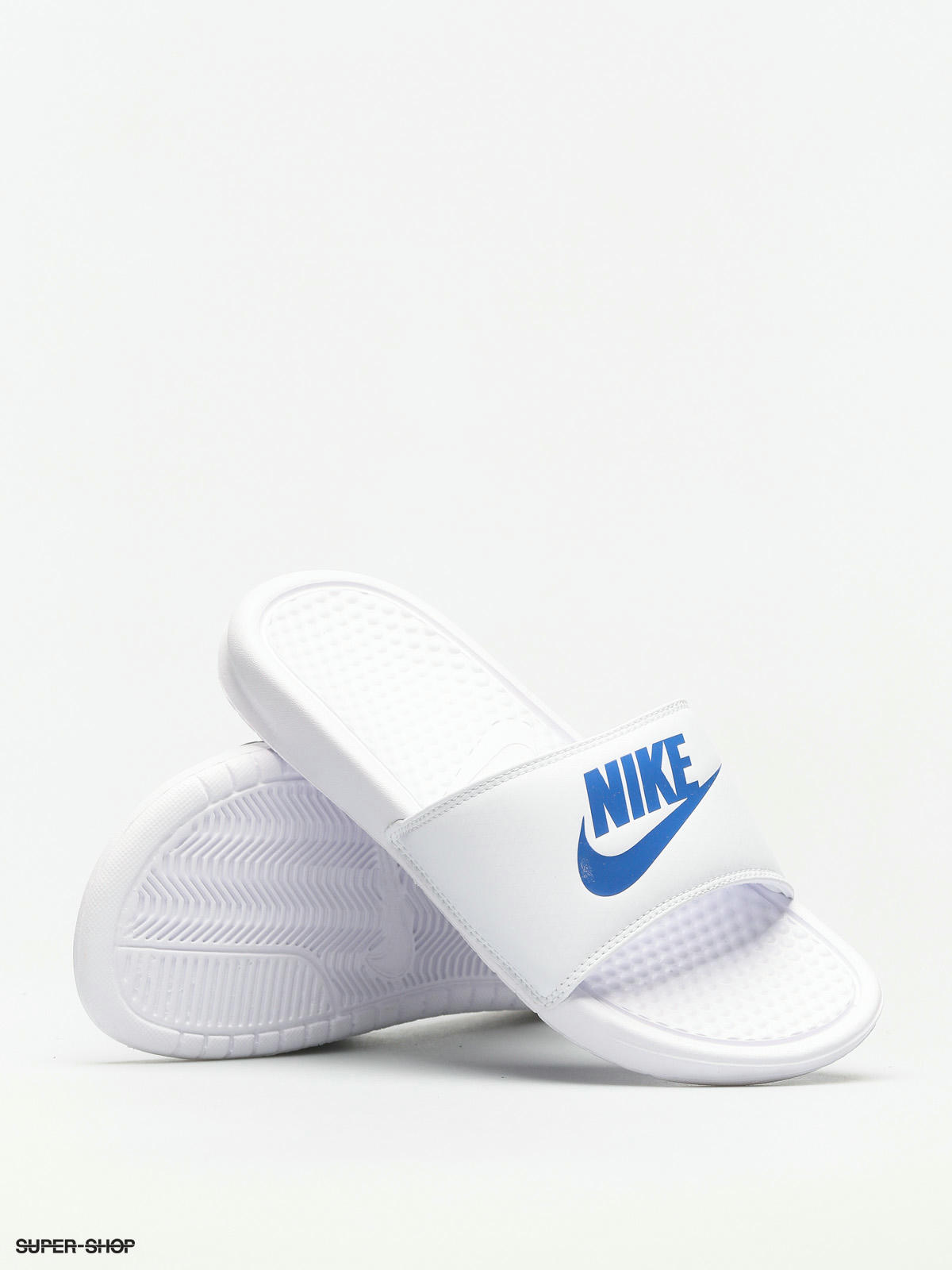 Royal blue discount nike flip flops