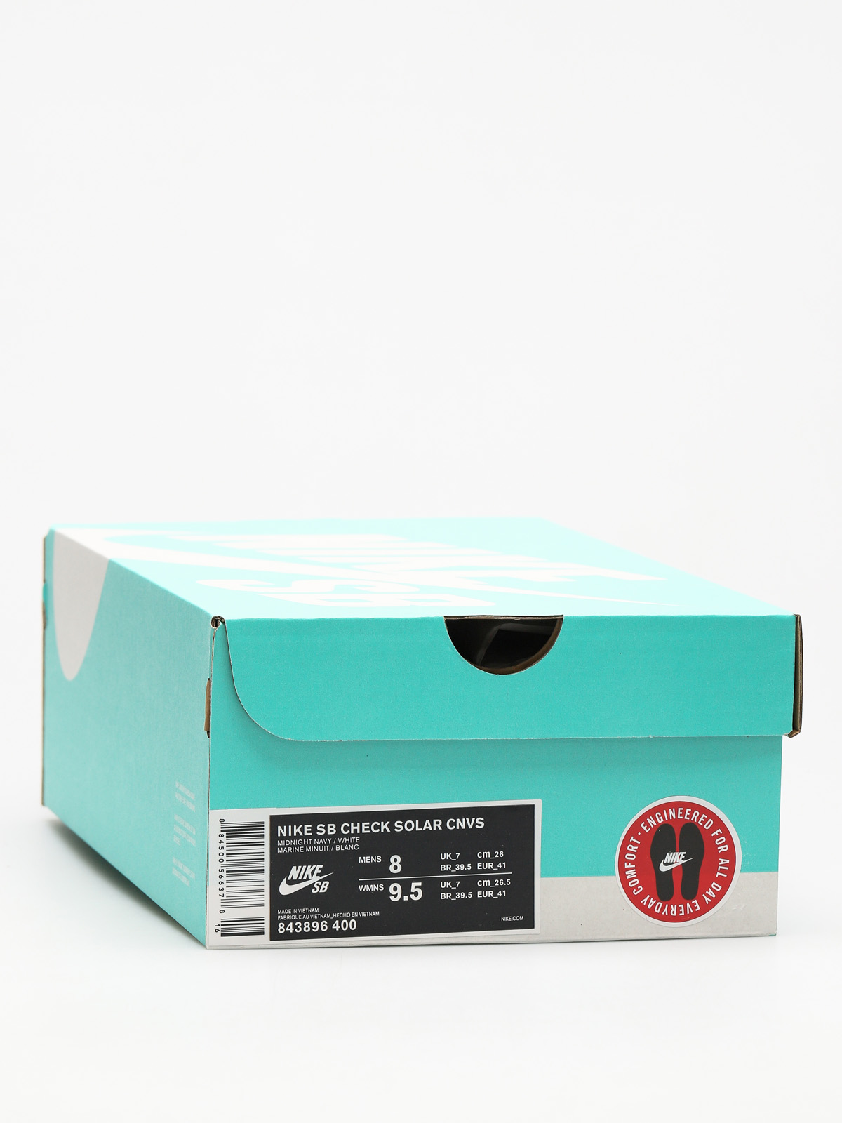 Nike SB Schuhe Sb Check Solarsoft Canvas (midnight navy/white)