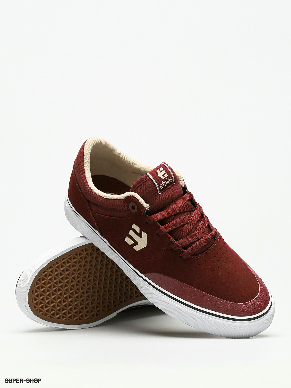 burgundy and white shoes