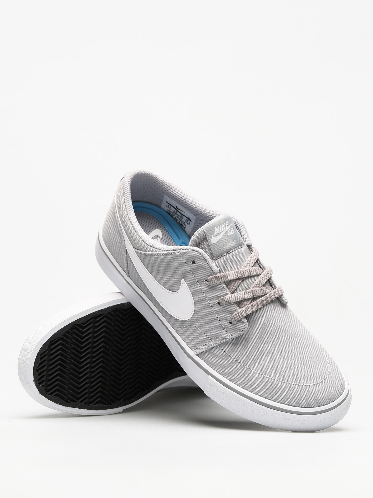 Nike SB Shoes Sb Solarsoft Portmore II Canvas (wolf grey/white black)