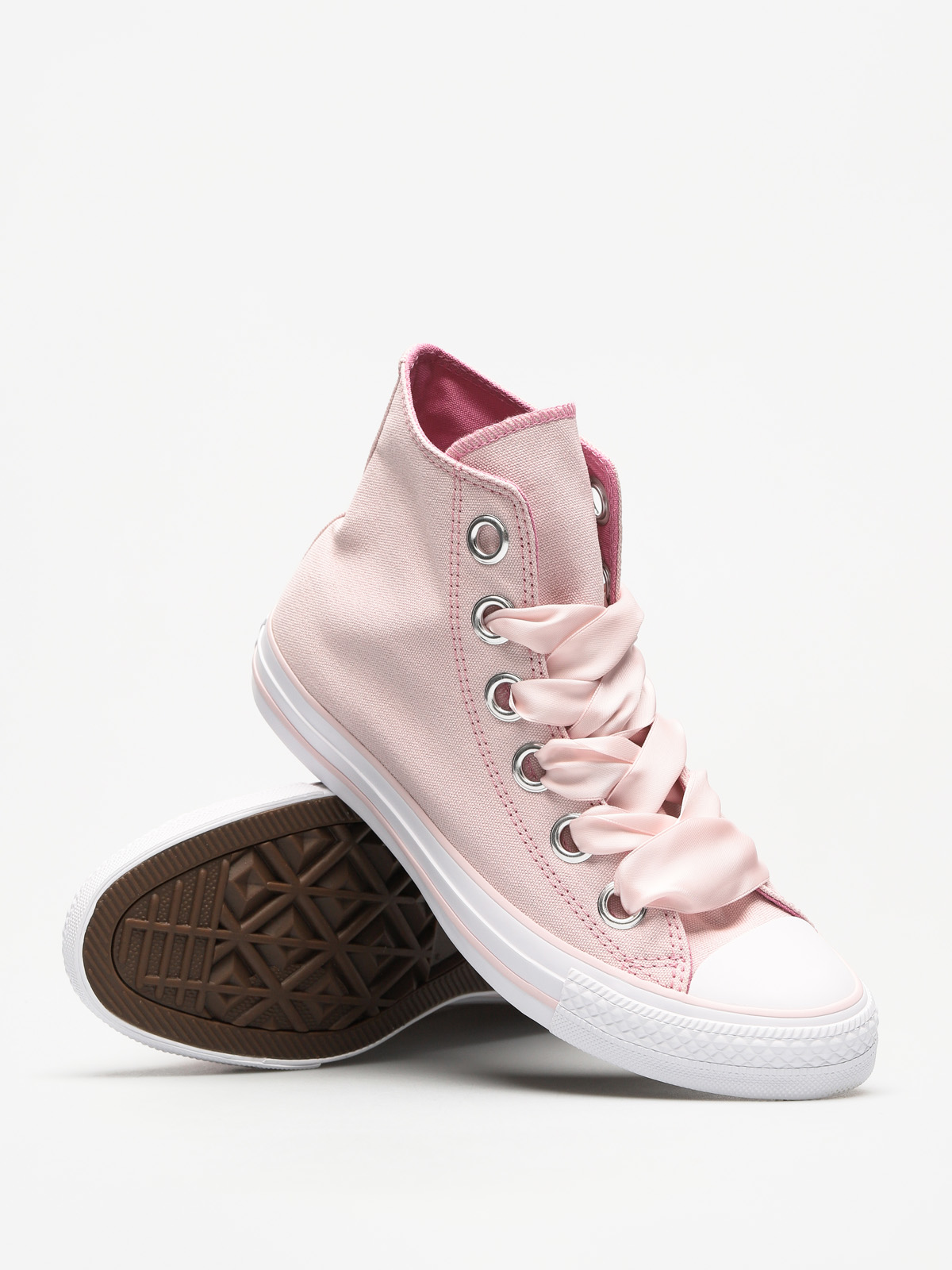 Converse Chucks Chuck Taylor As Big Eyelets Hi Wmn (barely rose/light orchid/white)