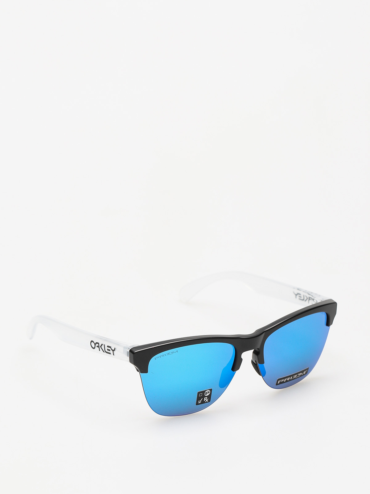 Oakley Sonnenbrille Frogskins Lite (matte black/matte clear/prizm sapphire iridium)
