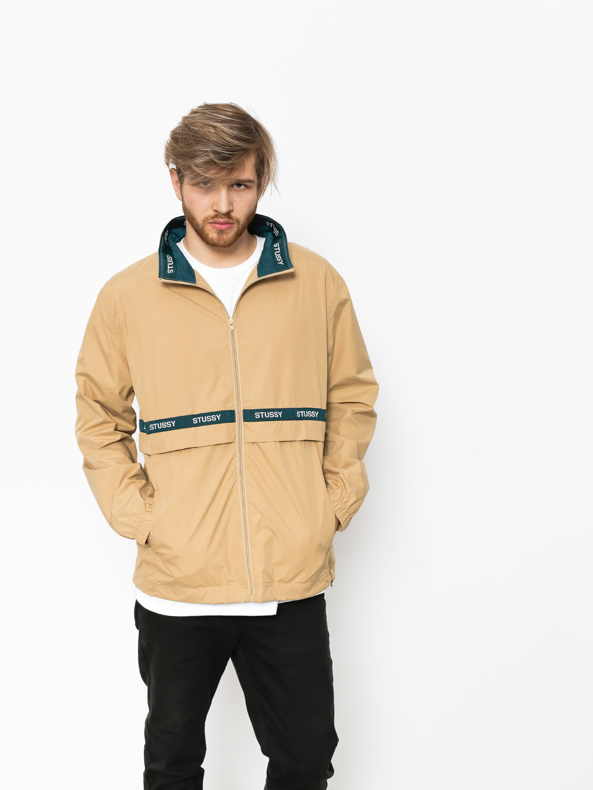 stussy beige jacket