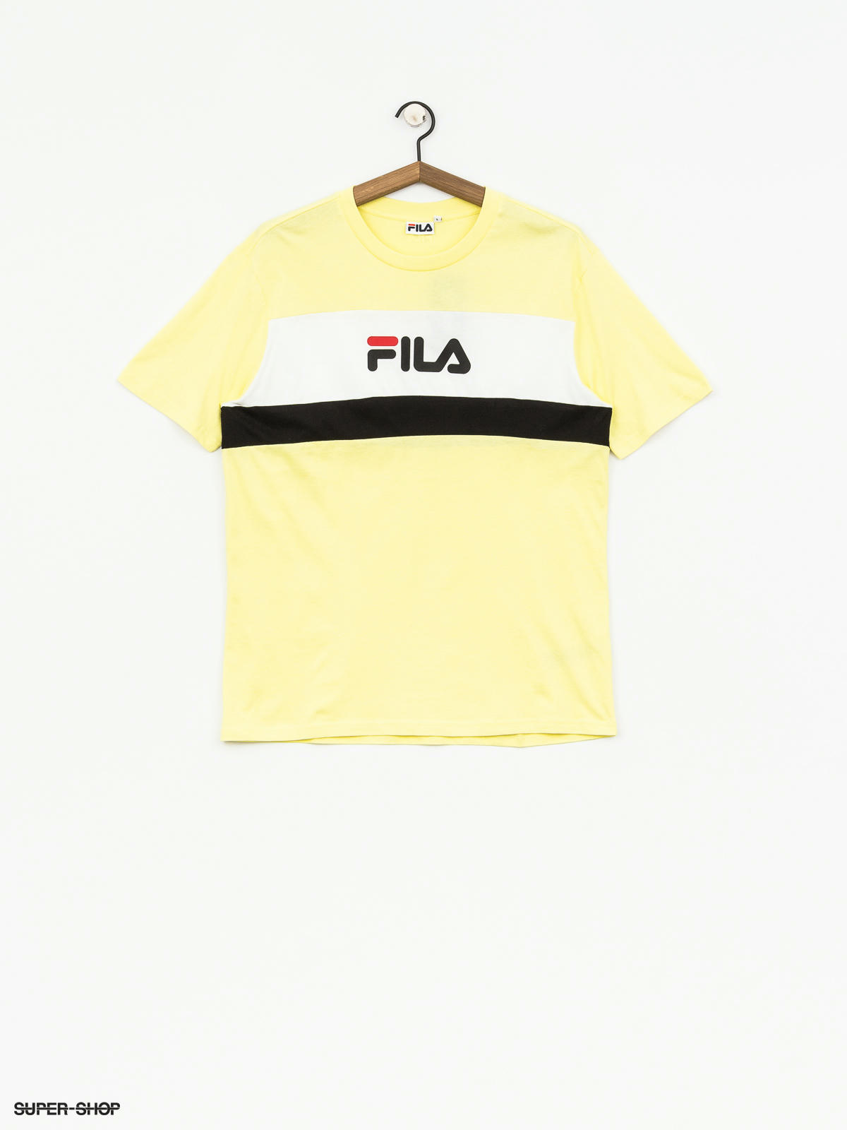 black and yellow fila shirt