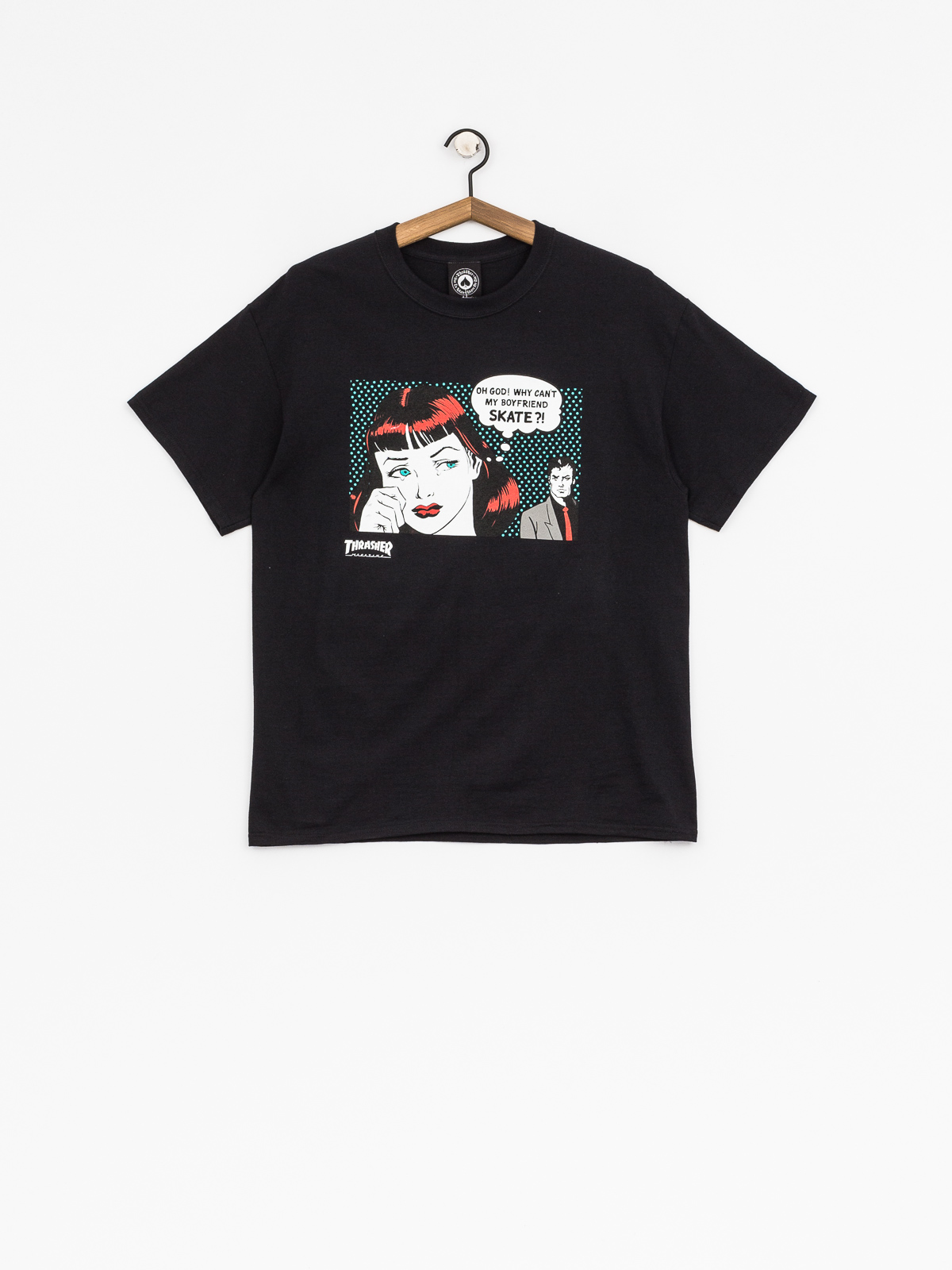 Thrasher T-shirt New Boyfriend (black)