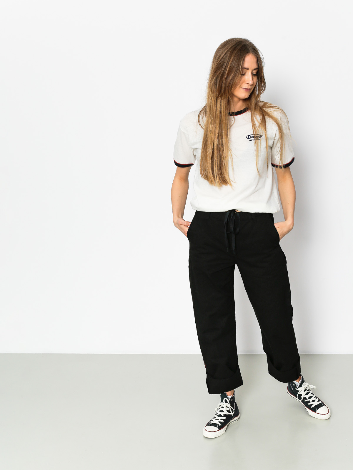 Carhartt T-shirt Tisa Oval Wmn (wax/blue)