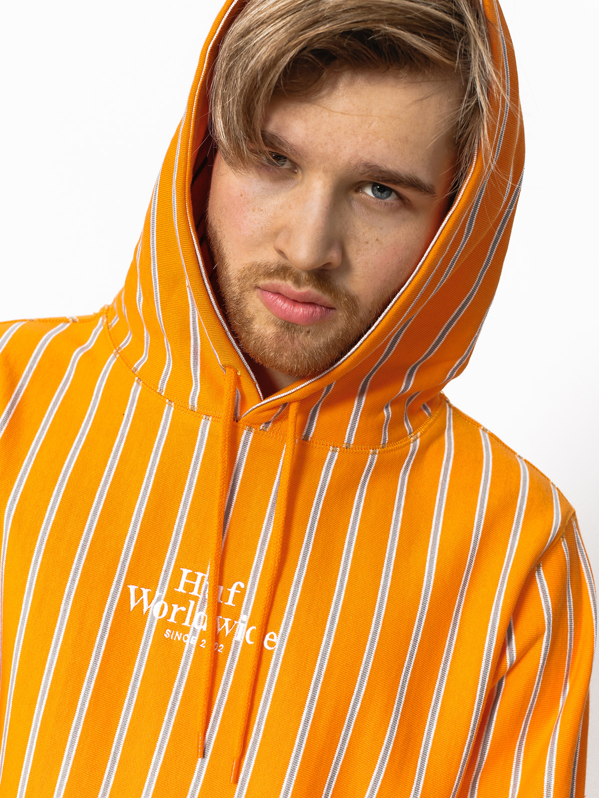 HUF Hoodie Sutter Stripe HD (cantaloupe)