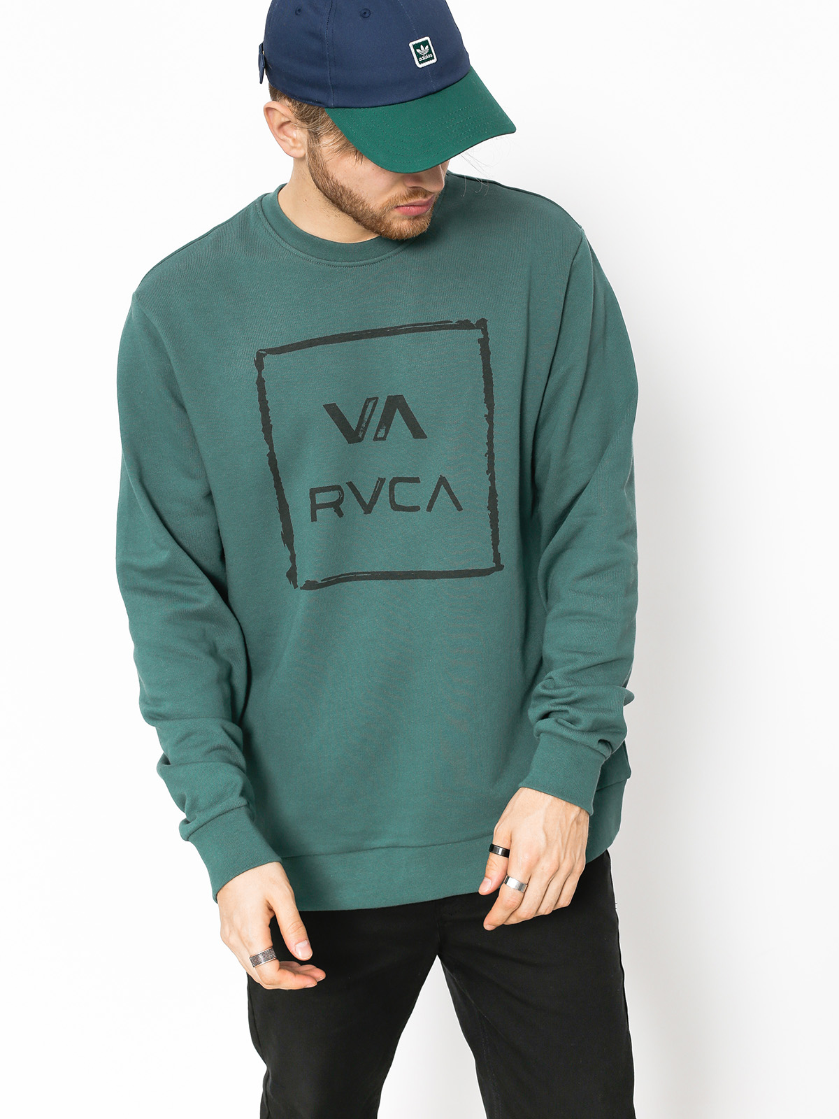 RVCA Sweatshirt Va All The Way Crew (mallard green)