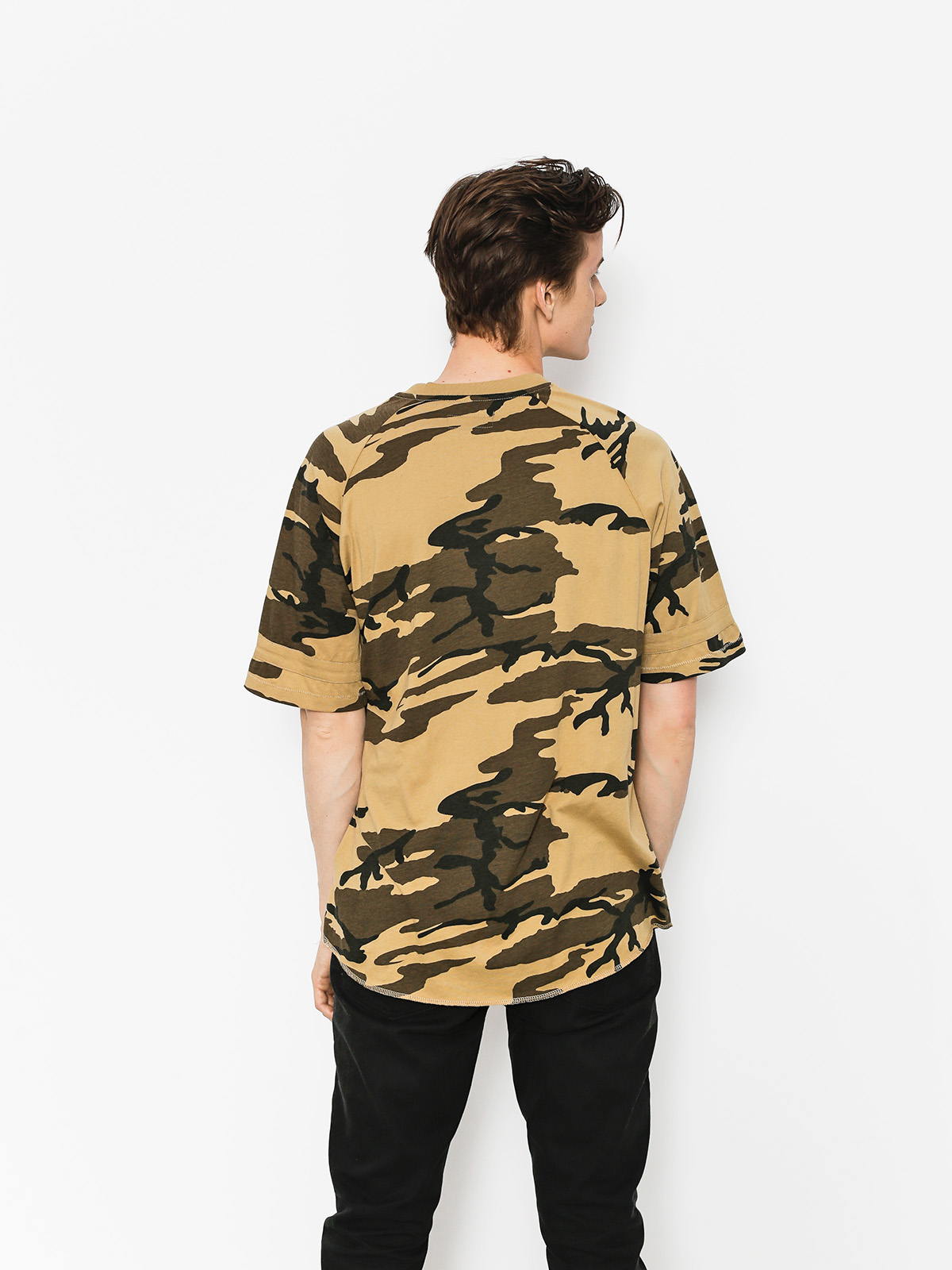 Brixton Rockford Baseball T-shirt - M - Camo