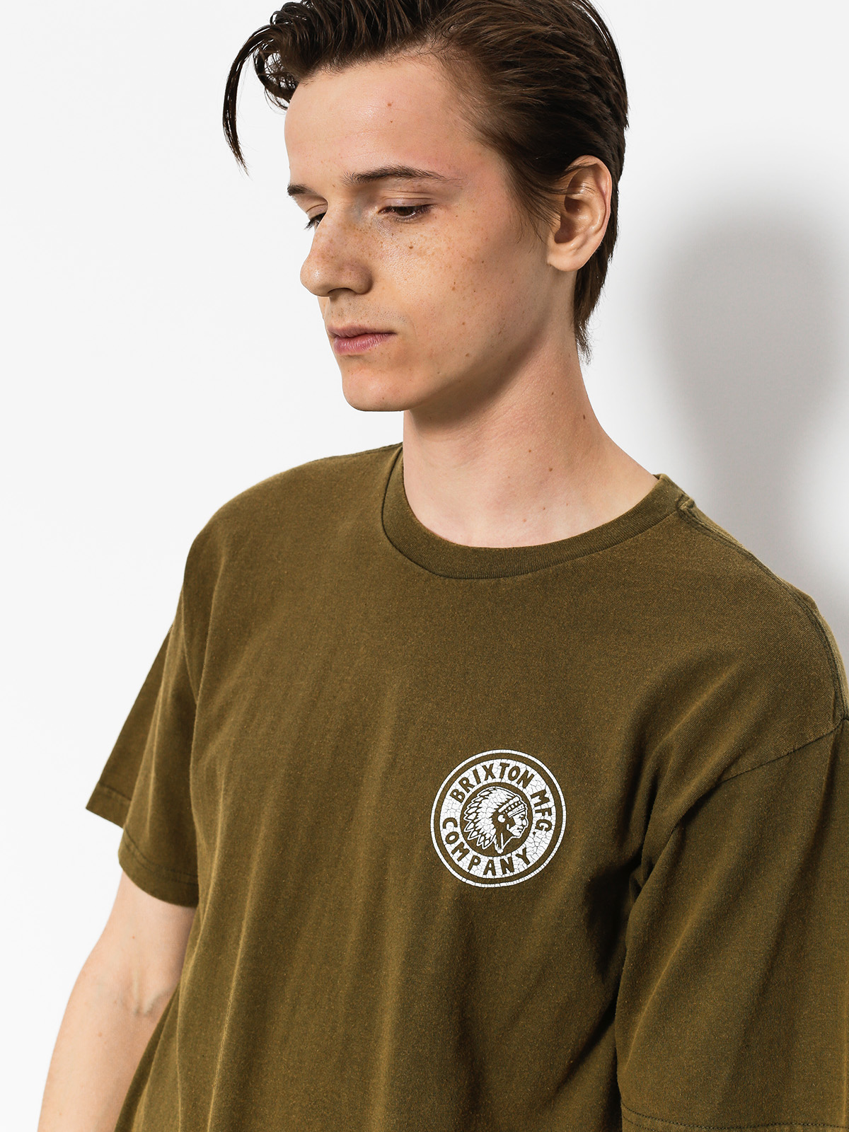 Brixton T-shirt Rival II Stt (olive)