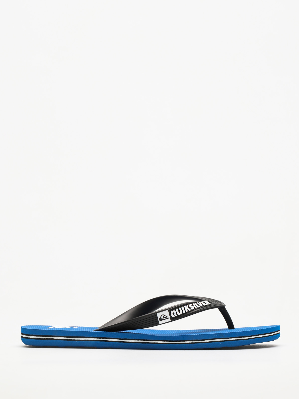 blue black flip flops