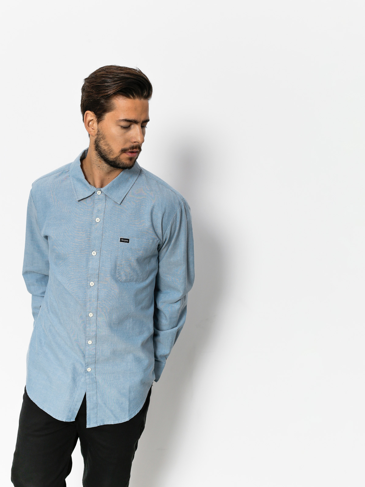 Brixton Shirt Charter Oxford Wvn (light blue chambray)