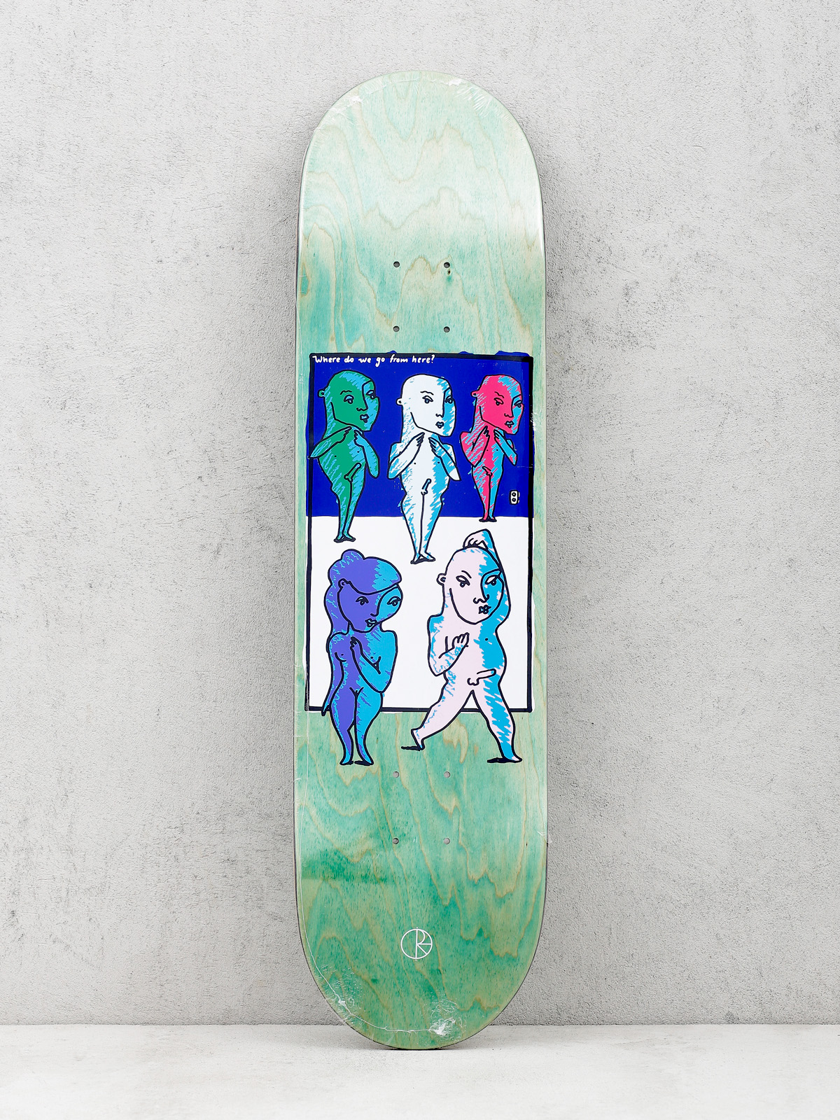 Polar Skate Deck Team Where Do We Go From Here (light green)