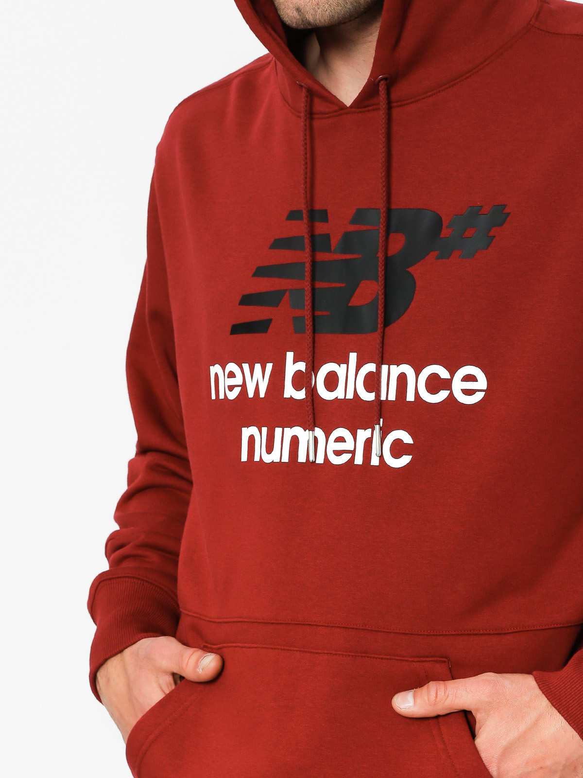 New Balance Hoody Numeric Logo Stacked HD (red)