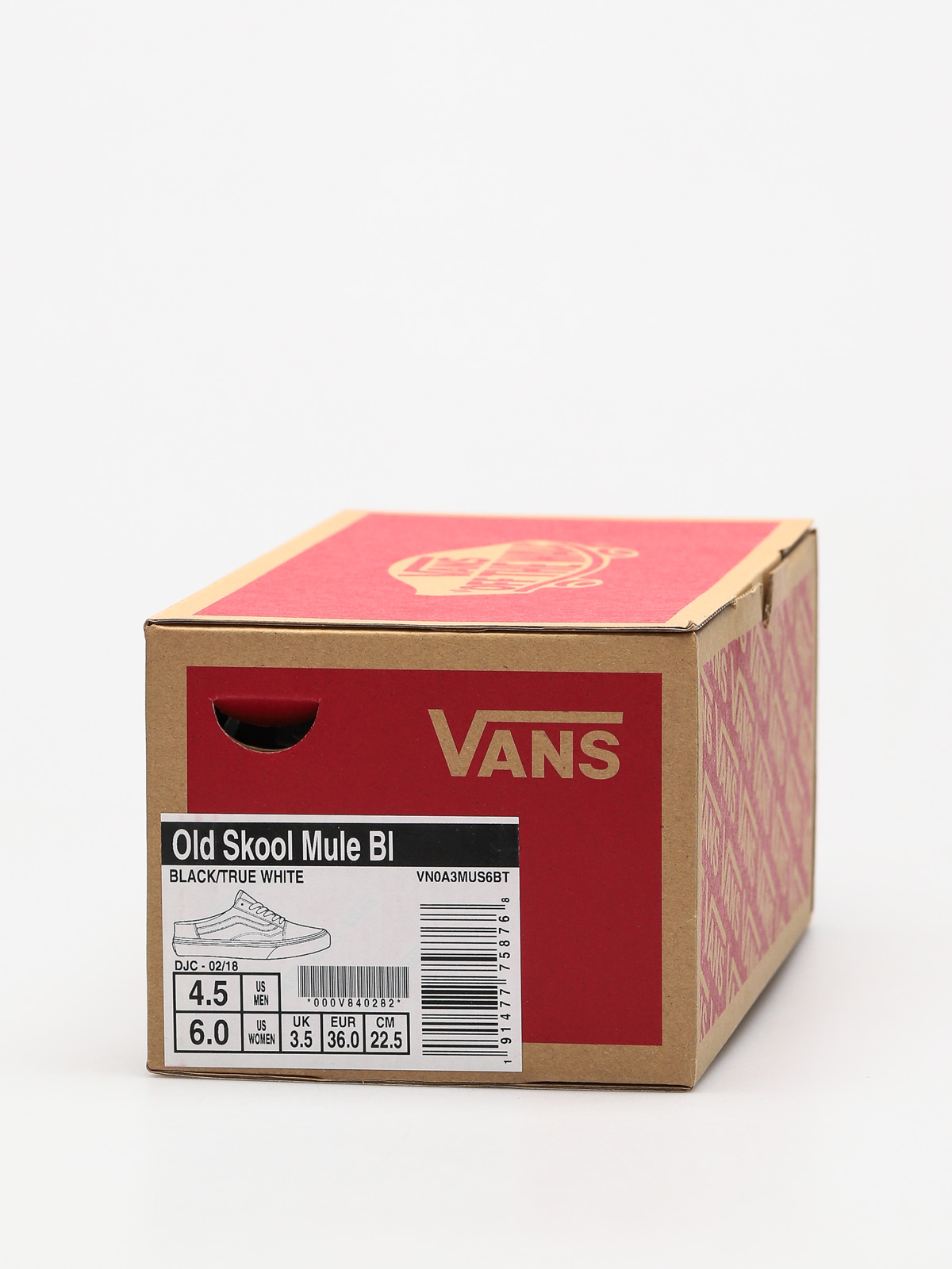 Vans old skool discount mule white red