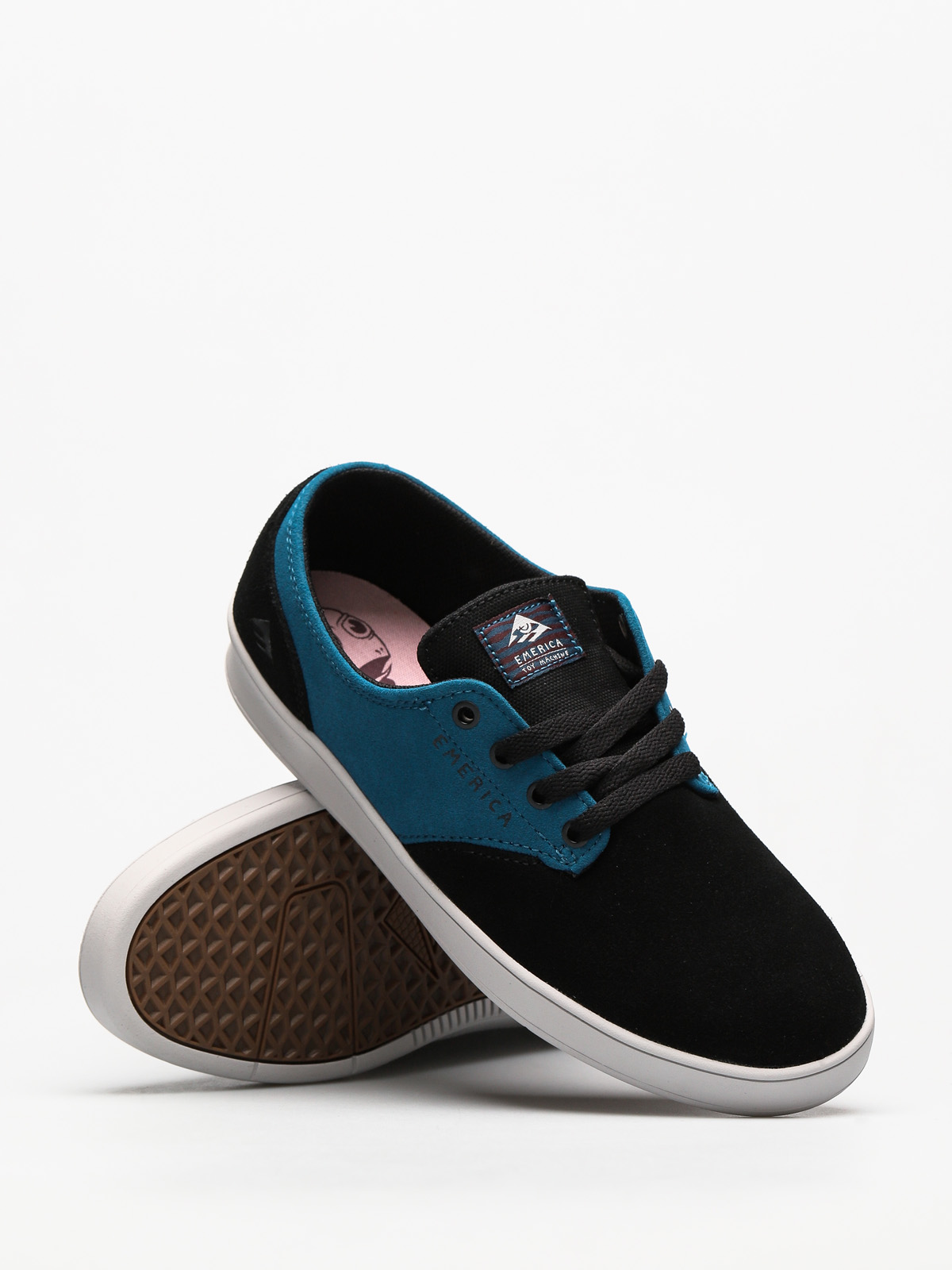 Emerica Shoes The Romero Laced X Toy Machine (black/turquoise)