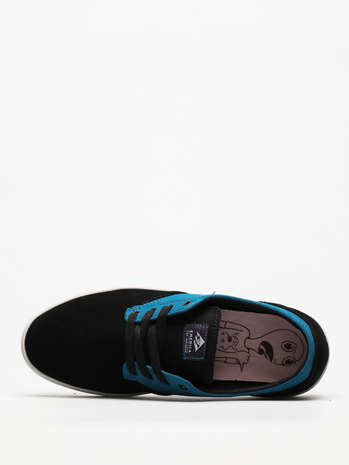 Emerica Shoes The Romero Laced X Toy Machine (black/turquoise)