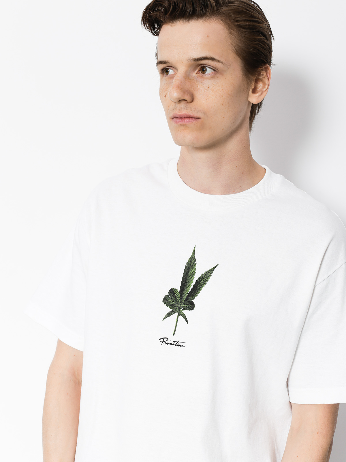 Primitive T-shirt Green Peace (white)