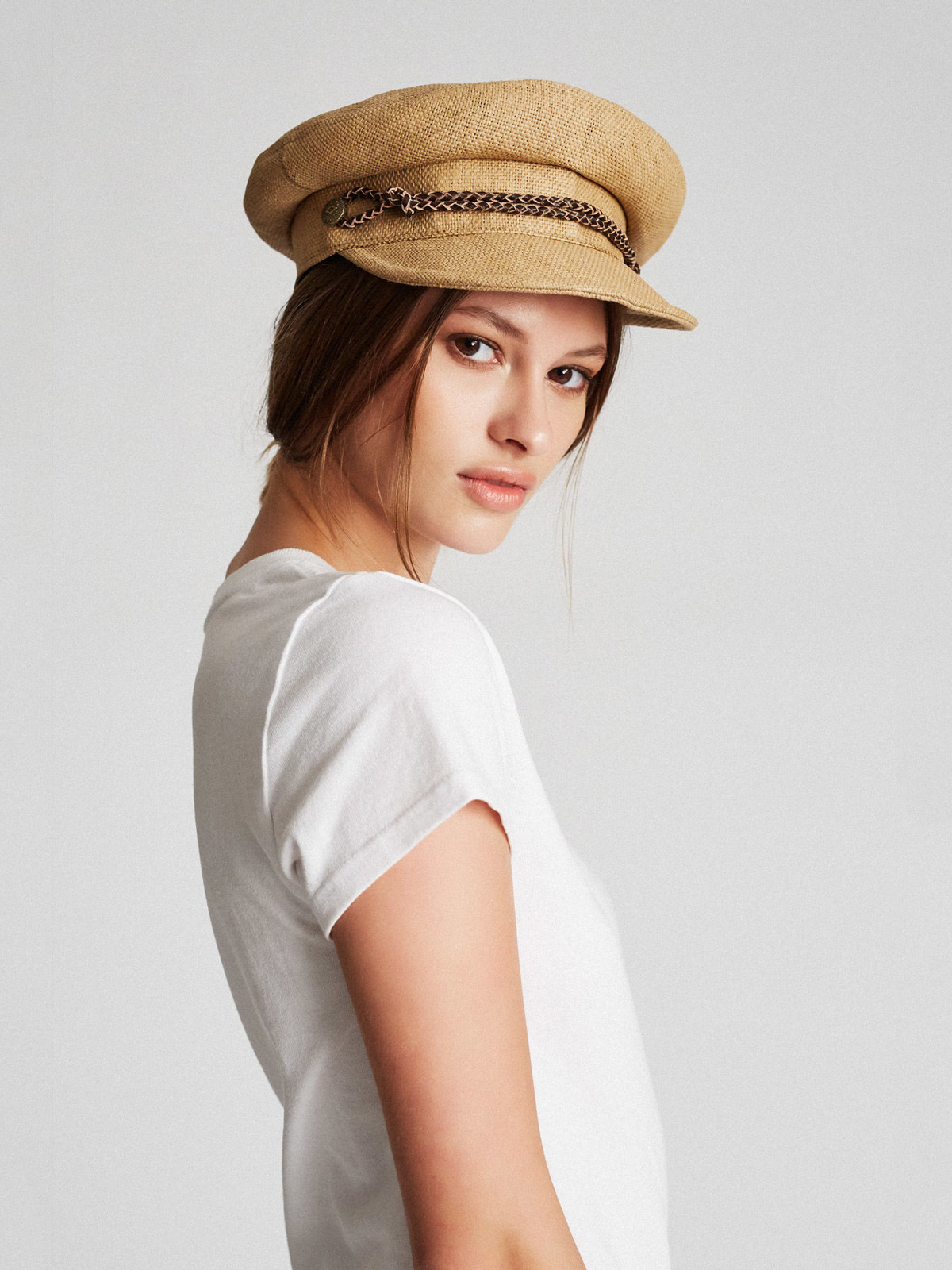 Brixton Fisherman cap Kayla Straw Wmn - brown (tan)