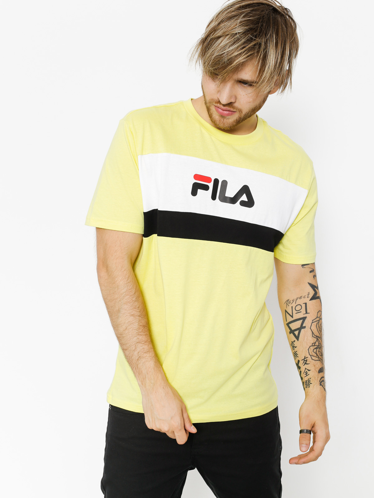 Fila Vintage Yellow Fila Shirt Mens Yellow Fila T Shirt FILA Mens