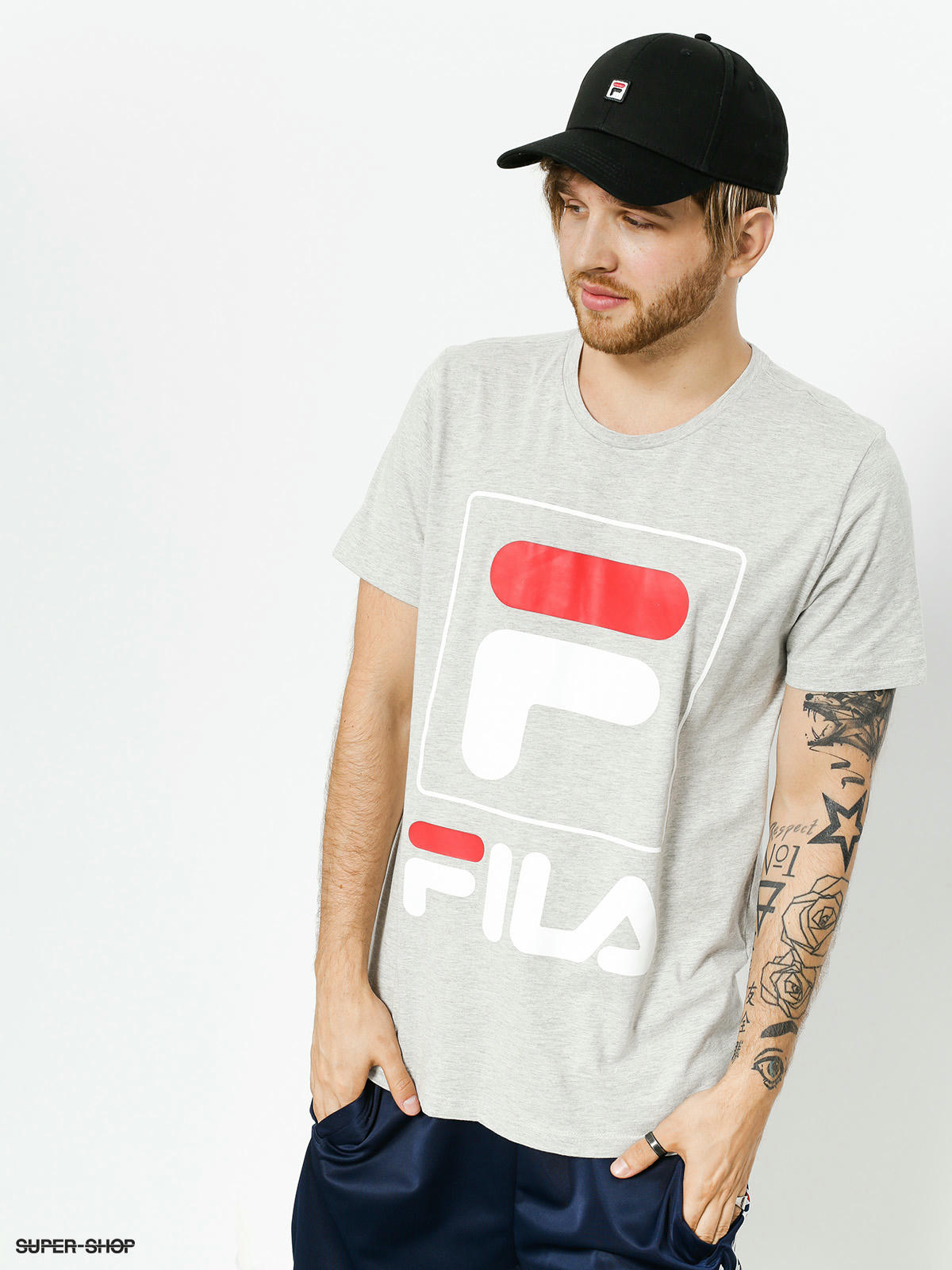 Grey top fila shirt