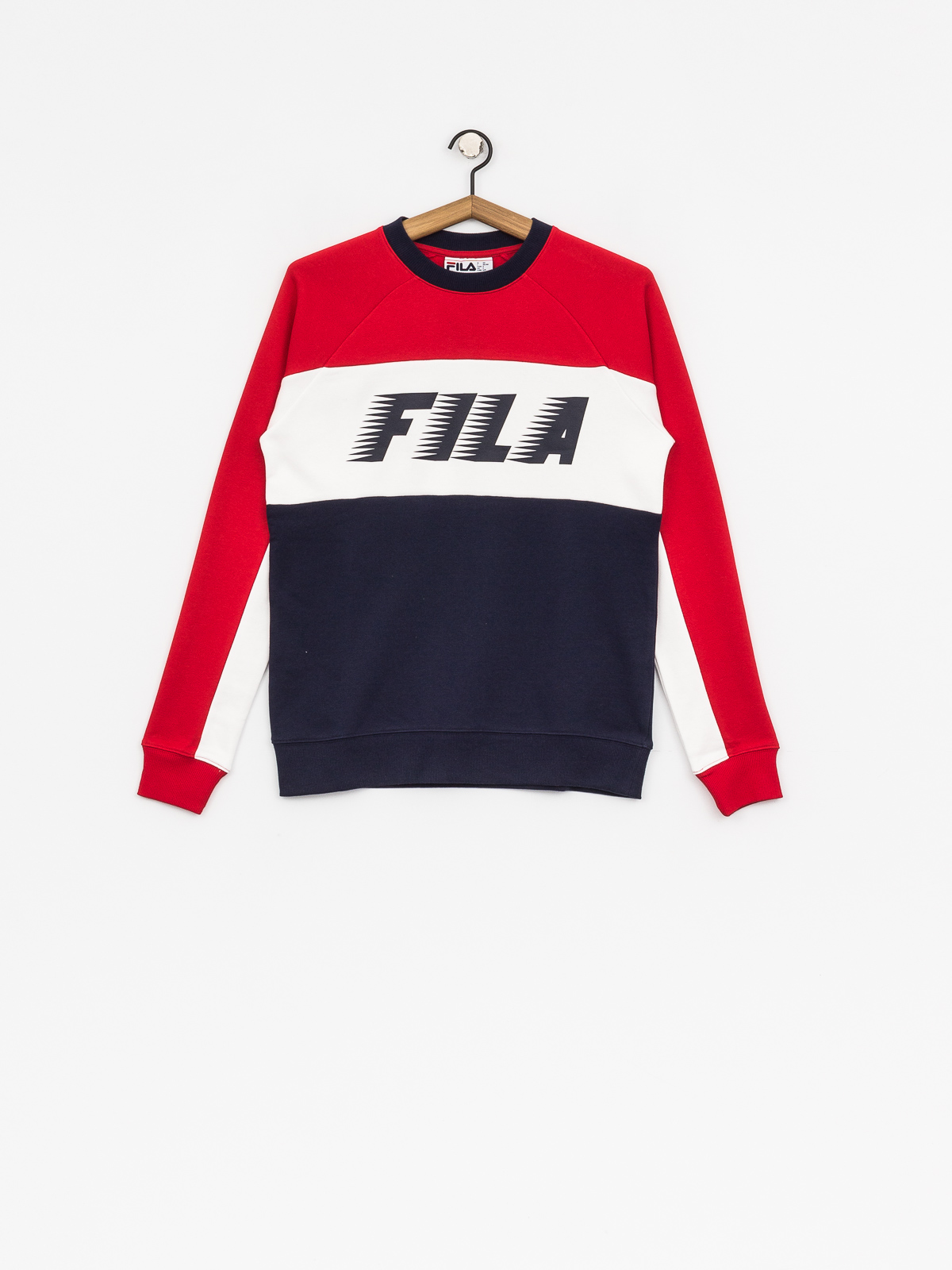 Fila Sweatshirt Layton Colour Block Wmn (peacoat/red/white)