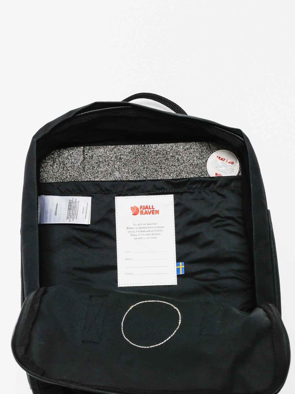 Kanken black backpack hot sale