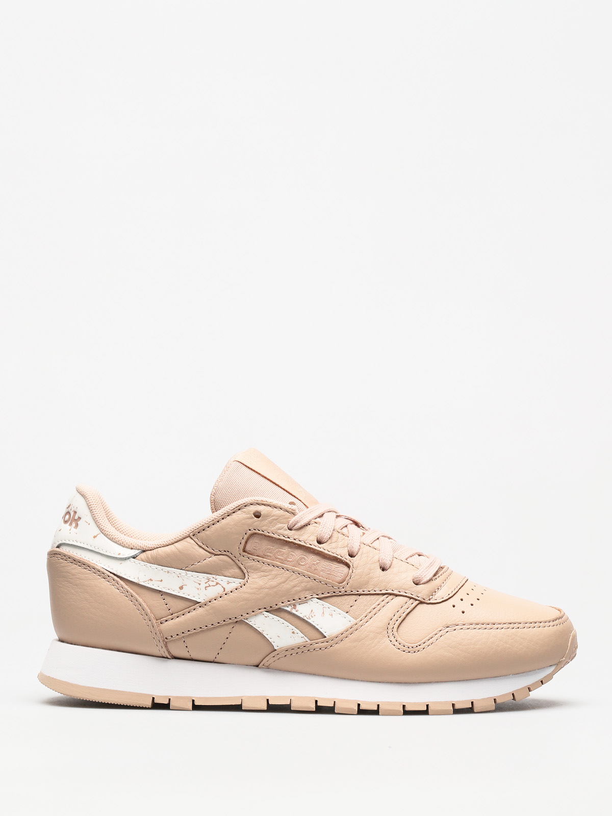 Reebok Shoes Classic Leather Wmn (sidestripes bare beige/white)
