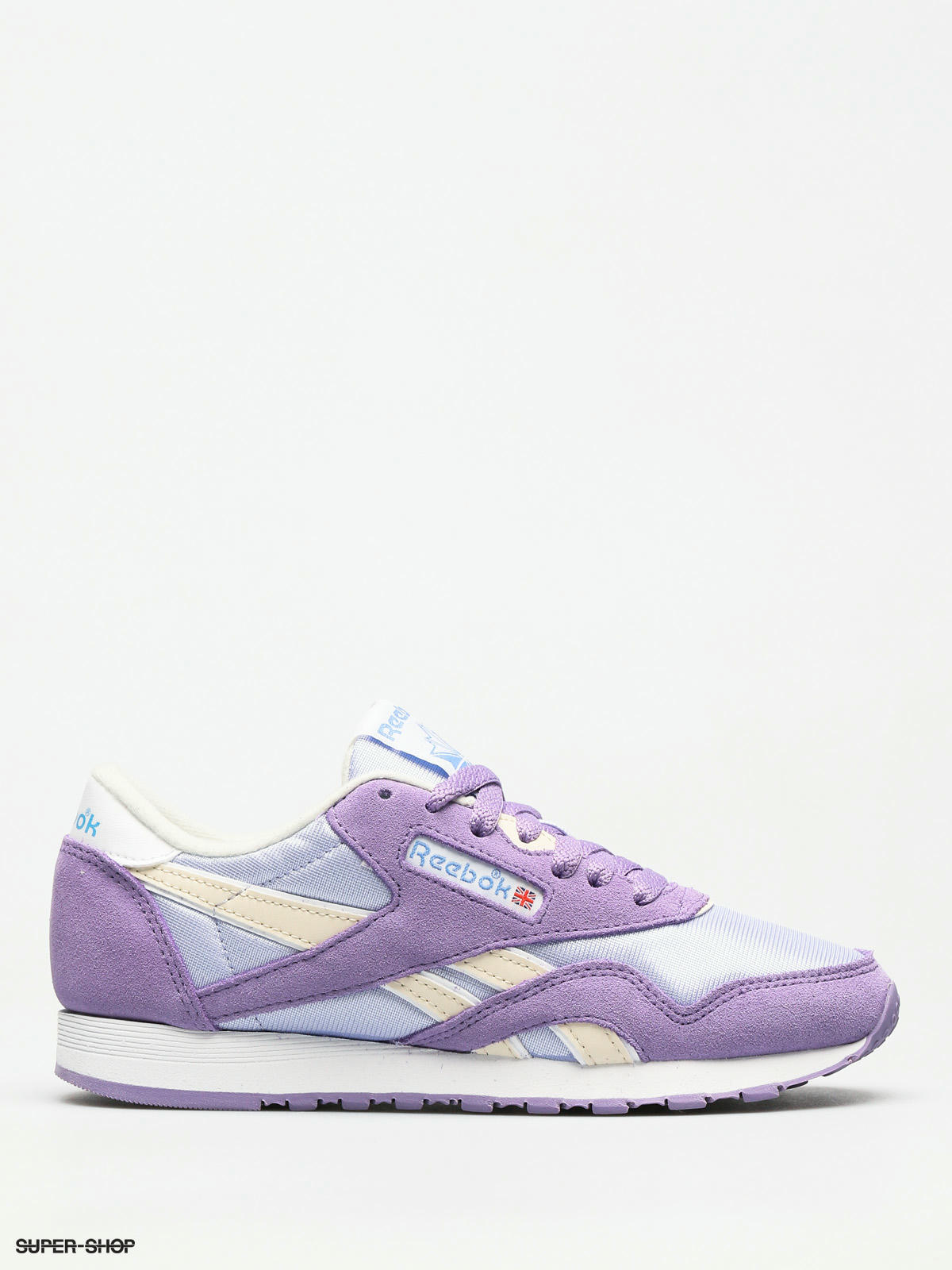reebok classic lilac suede trainers