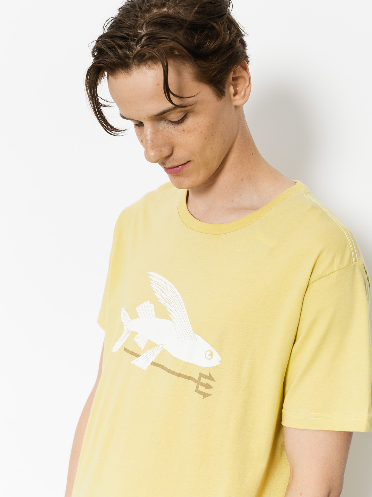 Patagonia T-shirt Flying Fish Organic (limestone)