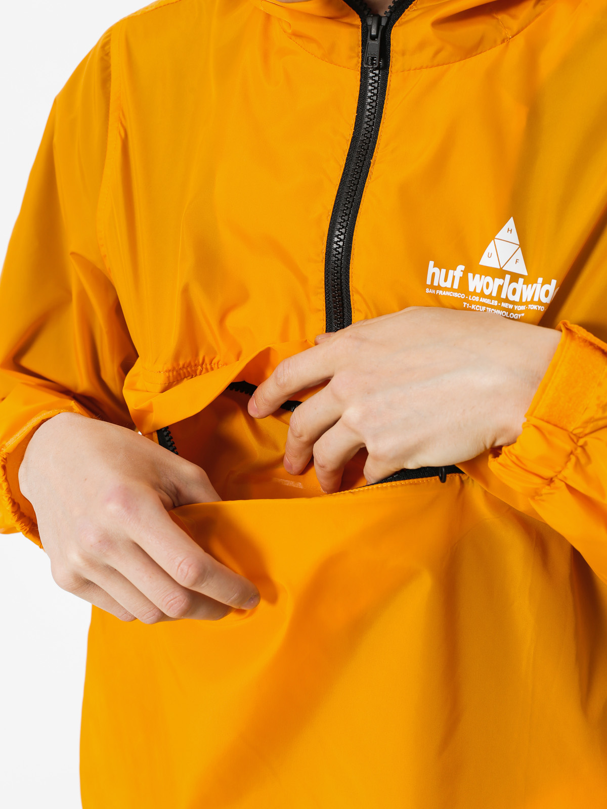 HUF Jacket Peak Anorak - orange (cantaloupe)