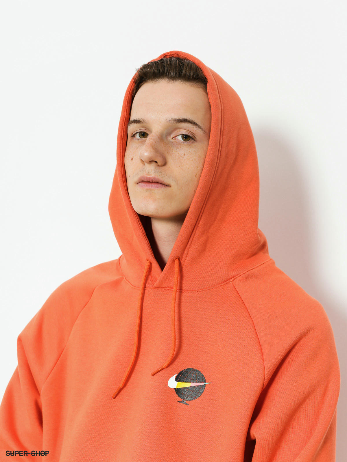 orange nike sb hoodie