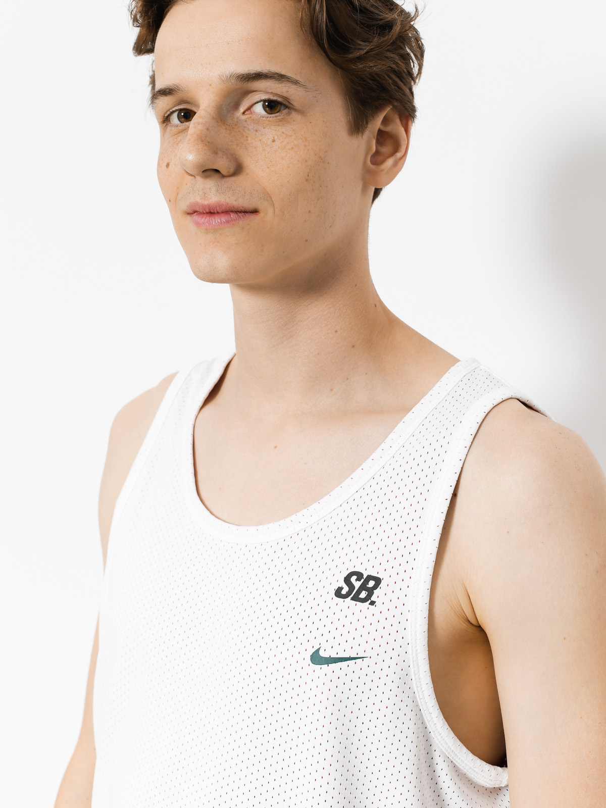 Nike SB Tank top Sb Dry Mesh (white/vintage coral/deep jungle)