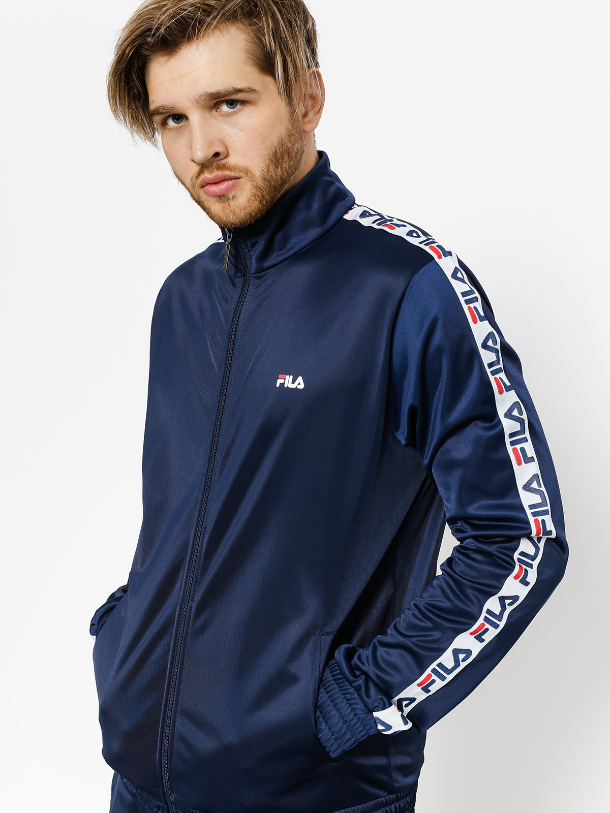 fila tape colour block woven track pants