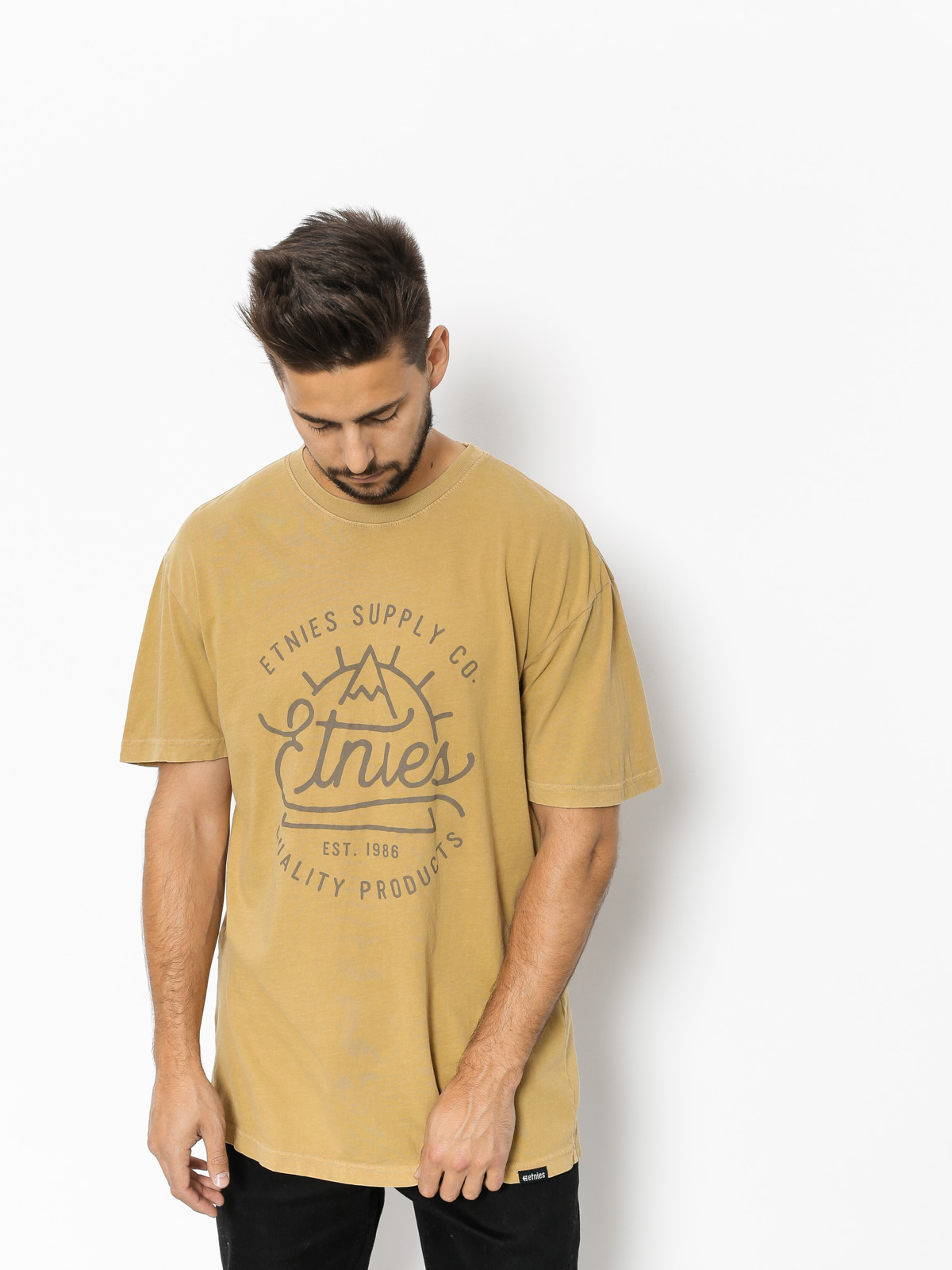 Etnies T-shirt Epic Peak (mustard)