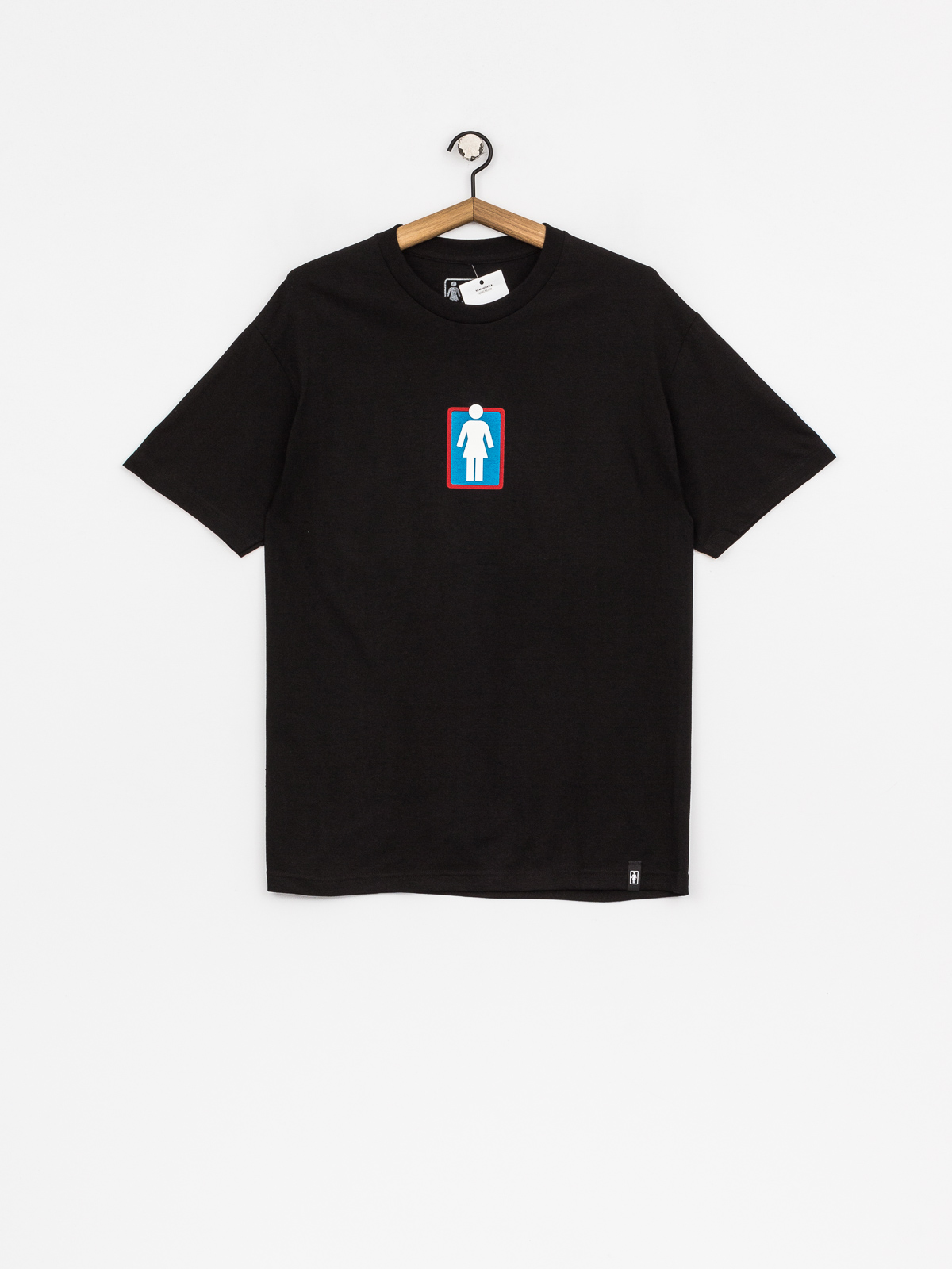 Girl Skateboard T-shirt Unboxed Standard (black)